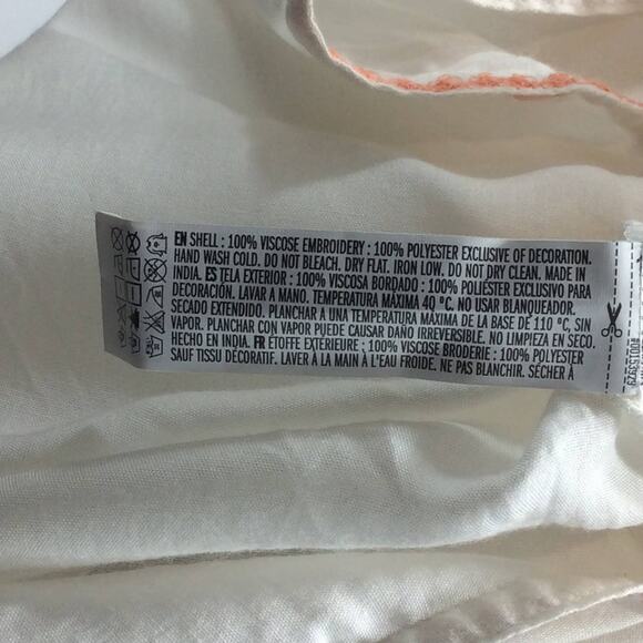 Forever 21 Women's Beach Cover Up Top Boho Bohemian Embroidered Tunic Medium New - Picture 7 of 7